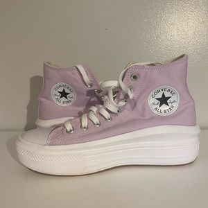 Lavender Platform Converse
